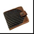 Hemp Cotton and Pure Leather Mix Wallet For Men | Men's Wallet. 