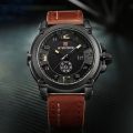 NAVIFORCE NF9099 Day/ Date Function Casual Quartz Watch For Men - Brown - Brown. 
