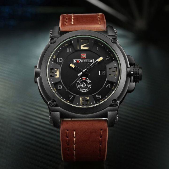 NAVIFORCE%20NF9099%20Day/%20Date%20Function%20Casual%20Quartz%20Watch%20For%20Men%20-%20Brown%20-%20Brown%20-%20Image%205