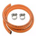 Gas Stove LPG Rubber Hose Pipe Orange Hose Pipe 2 Meters. 