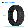 JAERBEE 8.5 X 2.5 Solid Tire Electric Scooter Wear-Resistant Off-Road Tyres for Mini&Speedway Leger (Pro) -B. 