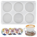 1 PCS Resin Coaster Molds 6-Cavity Deep Round Coaster Silicone Molds Coaster Mold For Epoxy Resin DIY Coasters Resin Art Gifts. 
