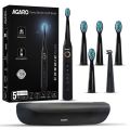 Agaro Electric ToothBrush , Model Cosmic Plus , Sonic Type , Rechageable Type , 5 Mode , 5 Brush Heads , 1 Interdental Head And Carry Case. 