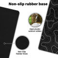 Topographic Contour Extended Big Mouse Pad Computer Keyboard Mouse Mat Mousepad with 3Mm Non-Slip Base. 