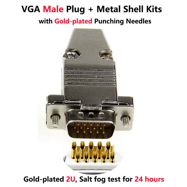 Vga%20Welding%20Connector%20Db15%20Male%20Plug%20/%20Female%20Socket%20Metal%20Kit%203%20Rows%2015%20Pin%20Serial%20Port%20Connector%20D-Sub15%20Adapters%20-%20Image%204