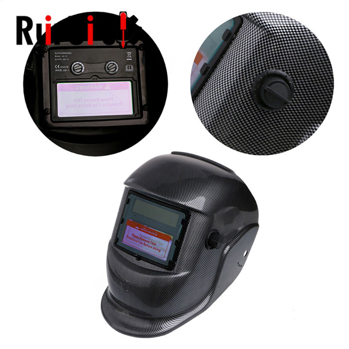 Solar Power Welder Welding Helmet Mask Automatic Adjustable Shade Lens Filter