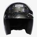 Shining Black Studds Half Helmet. 