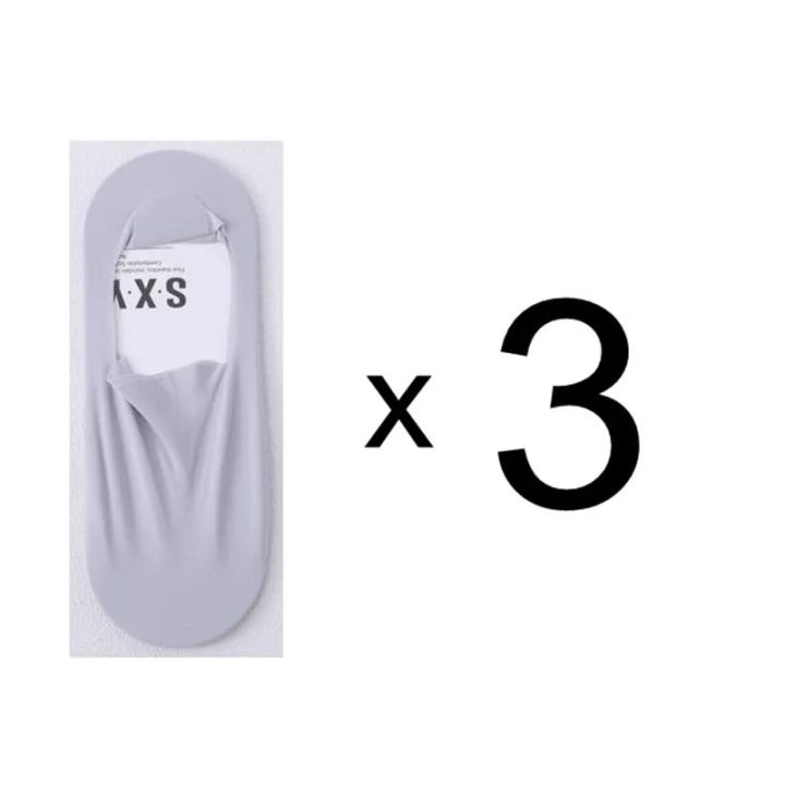 New%206%20Pcs=3%20Pairs%20Ultra-thin%20Men's%20Summer%20Ice%20Silk%20Boat%20Socks%20Male%20Shallow%20Mouth%20Silicone%20Invisible%20Socks%20Cotton%20Bottom%20-%20Image%207
