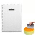 Kitchen Baking Tools Stainless Steel Cake Scraper Irregular Cake Spatula Smooth Finishes Safe Buttercream Spatula Fondant. 