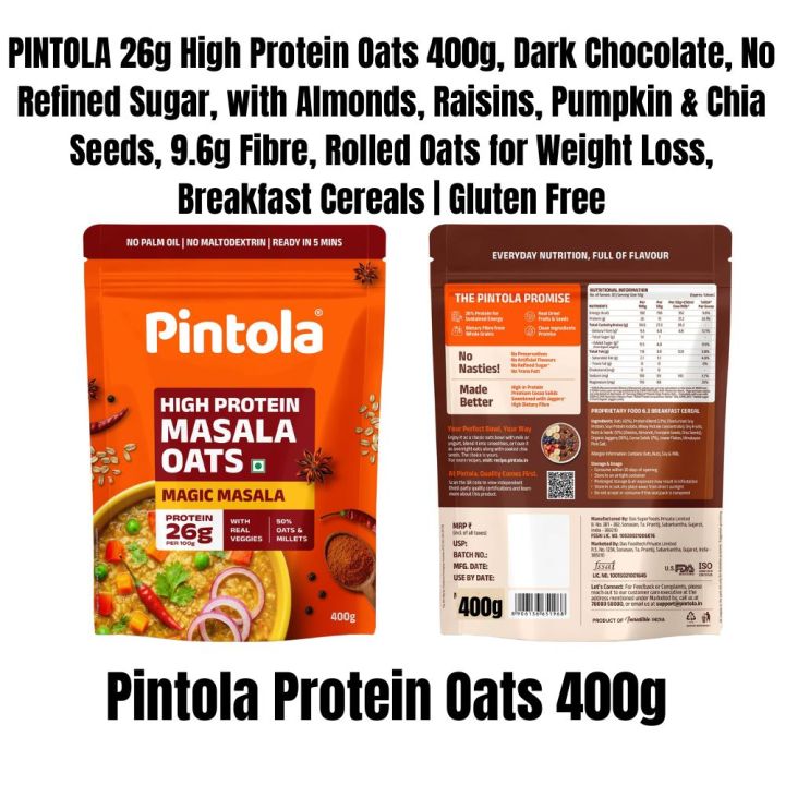 PINTOLA%2025g%20High%20Protein%20Oats%20400g,%20Dark%20Chocolate,No%20Refined%20Sugar,%20with%20Almonds%20Raisin,%20Pumpkin%20and%20Chia%20Seeds,%208g%20Fibre,%20Rolled%20Oats%20for%20weight%20loss,%20Breakfast%20Cereals%20%7C%20Gluten%20Free%20%7C%20Pintola%20Protein%20Oats%20Chocolate%20%7C%20Pintola%20protein%20oats%20400g%20dark%20choc%20-%20Image%203