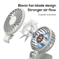 Portable Mini Clip Fan Rechargeable Cooling Fan Air Cooler with Adjustable Speeds A. 