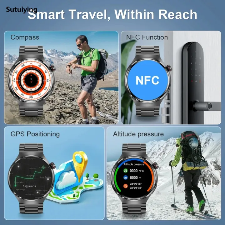 Sutuiying%202025%20New%20GT%20Series%204%20Pro%20Smart%20Watch%20Men%20AMOLED%20HD%20Screen%20Bluetooth%20Hot%20Selling%20Call%20GPS%20NFC%20Heart%20rate%20Waterproof%20Smart%20Watch%20For%20HUAWEI%20-%20Image%202