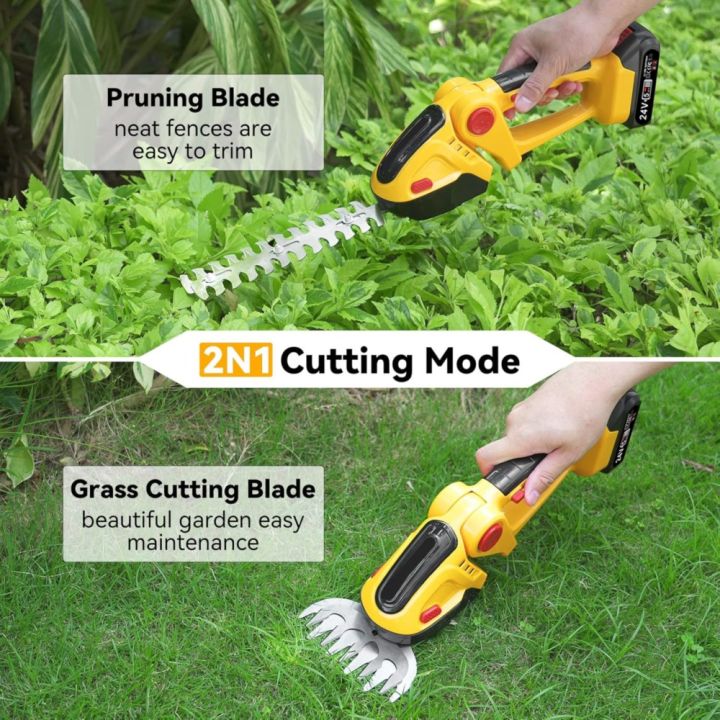 High%20Quality%202-in-1%20Shrubbery%20Trimmer%20Handheld%20Battery%20Powered%20Hedge%20Trimmer%20Yellow%20Bush%20Trimmer%20Outdoor%20-%20Image%205