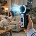 Portable Rechargeable Mini Handheld Fan Powerful Wind Ultra-Quiet Small Electric Fan Digital Display Personal Cooling Fan Gift. 