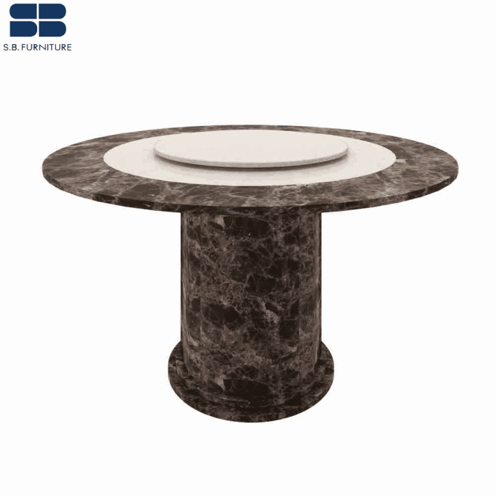 SB Furniture Firsttinum Dining Table A150-Brown/Cream/Brown Natural ...