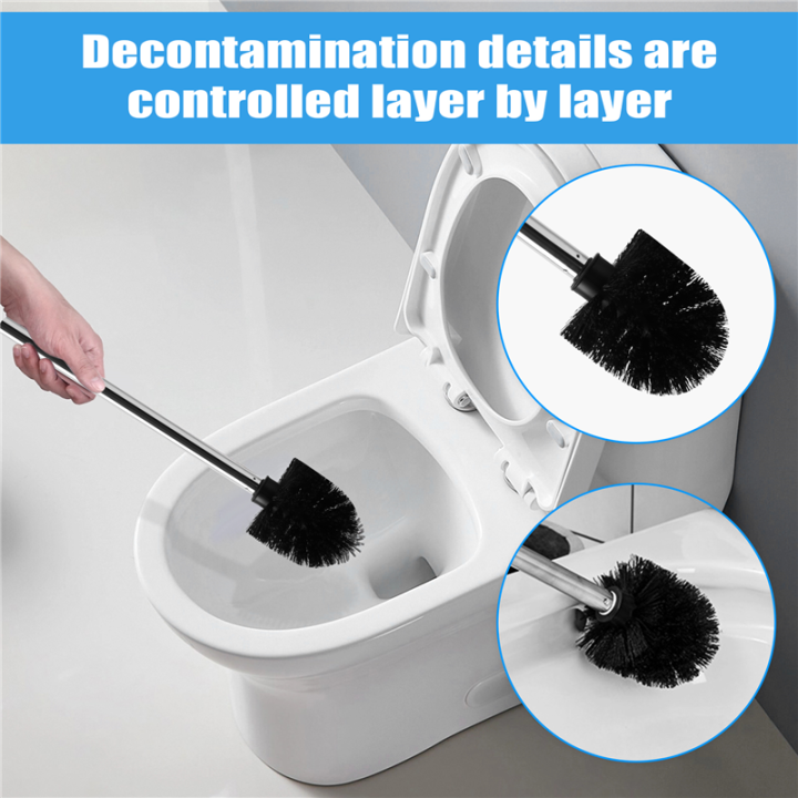 JAERBEE%20Replacement%20Stainless%20Steel%20WC%20Bathroom%20Cleaning%20Toilet%20Brush%20Black%20-%20Image%204