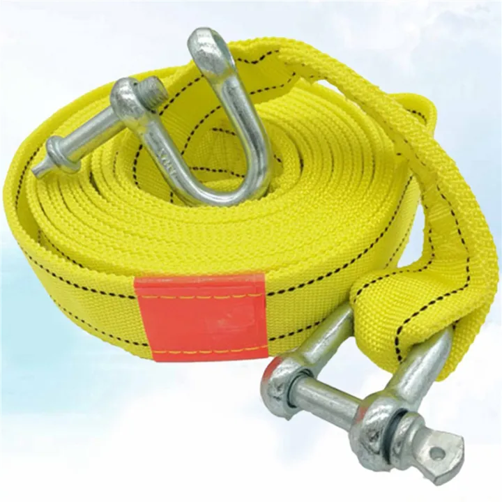 (GREH)%202pcs%205M/5T%20Car%20Electric%20Winch%20Rope%20Off-Road%20Vehicle%20Tow%20Rope%20with%20U-Shaped%20Hook%20Tow%20Strap%20for%20Cars%20Truck%20Trailer%20Suv%20-%20Image%206