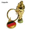 Linguolin 2024 New Fashion Football Key Chain Match World Cup Team Keychains For Boys Soccer Fans Gifts Mini Football Gift Keychain. 