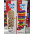 Stack High Zenga Wooden Blocks Tumbling Tower Game for Kids & Adults. 