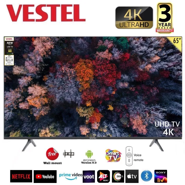 VESTEL%2065"%20Inch%20Smart%20TV%20Cloud%20Voice%20Frameless%20LED%20Television%20%7C%20IPS%20Panel%20%7C%20Dolby%20Sound%20%7C%204K%20%7C%20Free%20wall%20mount%20%7C%20Android%2012.0%20-%20Image%204