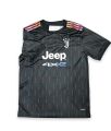 Ronaldo Printed Juventus Black Away football jersey Made In Thailand. 