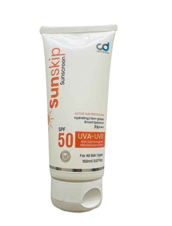 Sunskip Sunscreen Spf 50, Non greasy, Broad Spectrum, 150gm