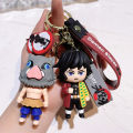 Anime Keychain Demon Slayer Kimetsu No Yaiba Cute Doll Tanjiro Nezuko Keyring Bag Pendent Key Chain Accessories Toy Gift. 