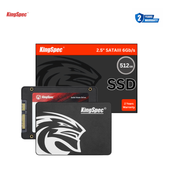 KingSpec 512GB SATA Solid State Drive SSD with 2 Years Warranty