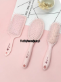 Difutagui Cute Sakura Air Cushion Untangling Hair Brush Comb Mini Portable Fashion 2025 Girls Anti-static Scalp Massage Foldable Mirror Hairbrush. 