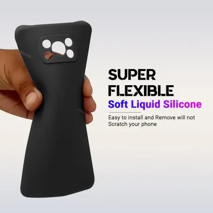 Back%20Cover%20Case%20For%20Poco%20X3%20/%20X3%20Pro%20(Silicone,%20Camera%20Protection,%20Soft,%20Black)%20-%20Image%204