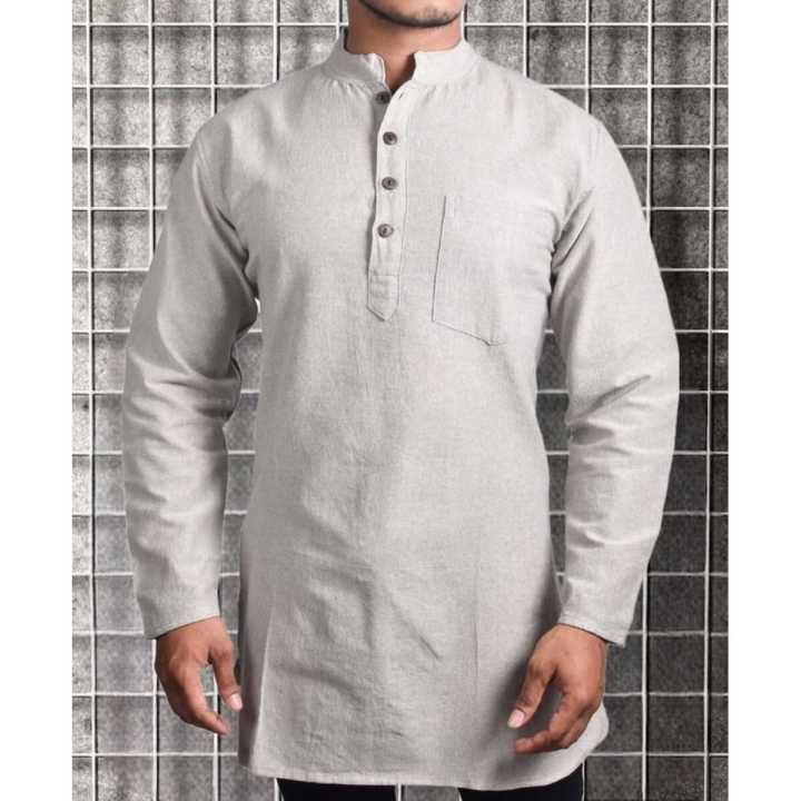 Men's Soft Cotton Kurta in Cream Color