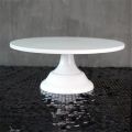 2pcs 12 Inch Iron Round Cake Stand Cake Plate Pedestal Dessert Holder Wedding Birthday Party-White. 