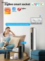 Wenefang Tuya Smart Plug Zigbee EU 16A/20A Smart Socket With Power Monitor Fifty percent discount Timing Voice Control Works Whit Alexa Google Home Alice. 