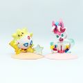 Storing character Sylveon character kawaii anime 10cm Pokémon character Pikachu action /Togepi/Piplup room ornaments model toy present. 