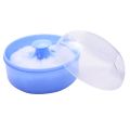Soft and Safe Baby Powder Puff for Infants and Toddlers - Round Container Included. 