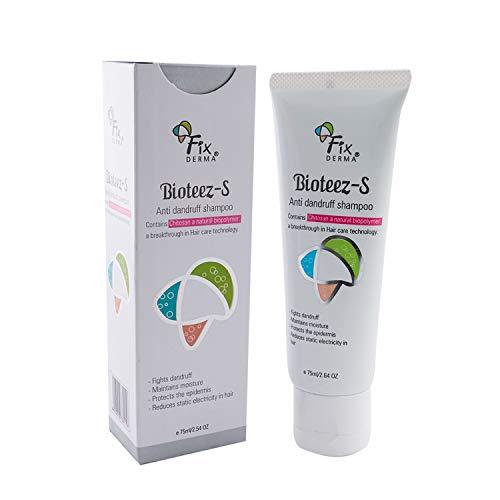 Bioteez-S Anti-Dandruff Shampoo, 75ml, By Fix Derma , Contains Chitosan: A Natural Biopolymer