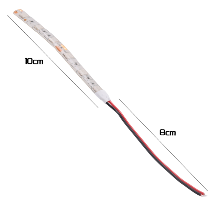 10Pcs%2010Cm%20Waterproof%20Green%205050%20Led%20Strip%20Lights%20Dc%2012V%20Caravan%20Boat%20Car%20-%20Image%202