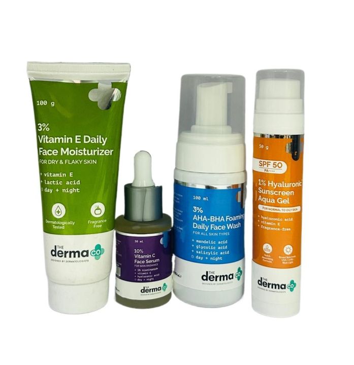 The Derma Co Skincare Set For Dry And Sensitive Skin, 4Pcs | Daraz.com.np