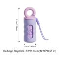Portable Mini Dog Poop Bag Dispenser with 4 Roll Garbage Bag Thickened Pet Garbage Bag Dispenser Lightweight Pet Waste Bag Dispenser Walking The Dog. 