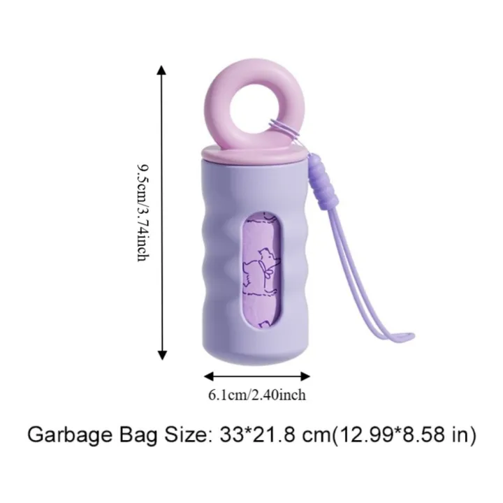 Portable%20Mini%20Dog%20Poop%20Bag%20Dispenser%20with%204%20Roll%20Garbage%20Bag%20Thickened%20Pet%20Garbage%20Bag%20Dispenser%20Lightweight%20Pet%20Waste%20Bag%20Dispenser%20Walking%20The%20Dog%20-%20Image%202