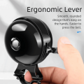 Retro Metal Bicycle Alarm Bell Black Silver Double-sided Retro Bells Loud Horn Cycling Handlebar. 