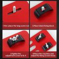 1Pcs New Adjustable Precision Cutting Machine Base Plate Aluminum Alloy Portable Saw Flip Cover Circular Saw Guide for Accurate Cut. 