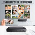 Home DVD Player Digital Multimedia Player 1080P HD AV Output with Remote Control. 