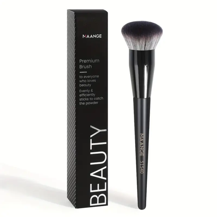 MAANGE 1Pc Round Soft Hair Foundation ,Powder ,Contour Makeup Brush MAG51540HB-2