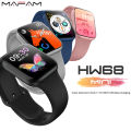 HW68 Mini Smart Watch for Men Women 1.75 Inch Screen Bluetooth Calling Function | Wireless Charging | IP67 | Health Monitoring | Long Standby SmartWatche with NFC Access Control Card. 