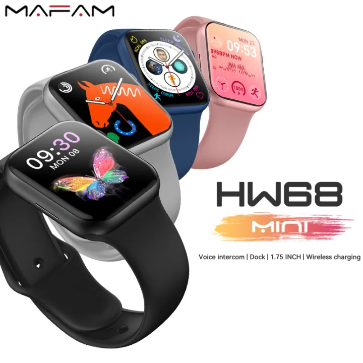 HW68%20Mini%20Smart%20Watch%20for%20Men%20Women%201.75%20Inch%20Screen%20Bluetooth%20Calling%20Function%20%7C%20Wireless%20Charging%20%7C%20IP67%20%7C%20Health%20Monitoring%20%7C%20Long%20Standby%20SmartWatche%20with%20NFC%20Access%20Control%20Card%20-%20Image%203