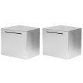 fasdaga 2X Safe Piggy Bank Made of Stainless Steel,Safe Box Money Savings Bank. 