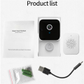 (GGBR) Tuya APP Free Cloud Storage WiFi Doorbell Low Consumption Visual Door Peephole Video Eye Night PIR Security Doorviewer,B. 