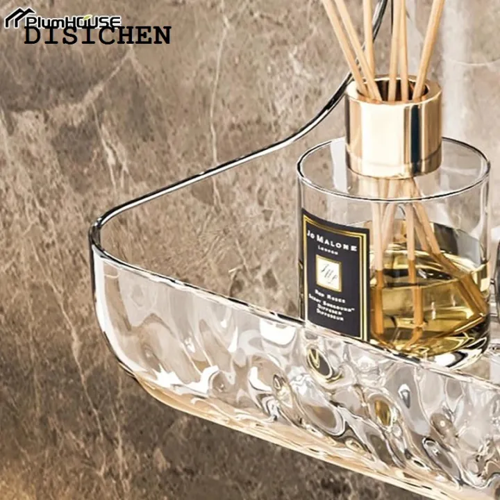 DISICHEN%20Fashion%201Pcs%20Bathroom%20Transparent%20Shelf%20Rack%20Wall-mounted%20Washbasin%20No-punch%20Washroom%20Wall%20Mounted%20Cosmetic%20Storage%20Organiser%20-%20Image%204