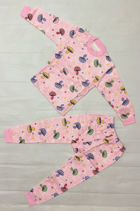Mushroom%20Printed%202%20Pcs%20Set%20For%20Baby%20Girls%20-%20Image%202